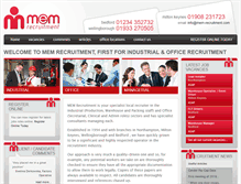 Tablet Screenshot of mem-recruitment.com